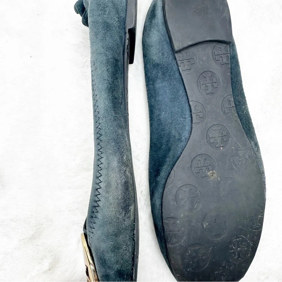 Tory Burch Suede Ballet Flats Size 6.5 - Picture 3 of 5